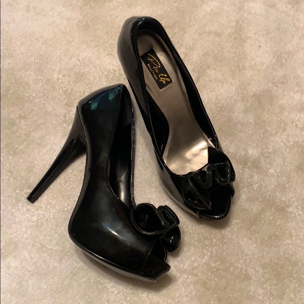 Black patent “Lolita” heels
